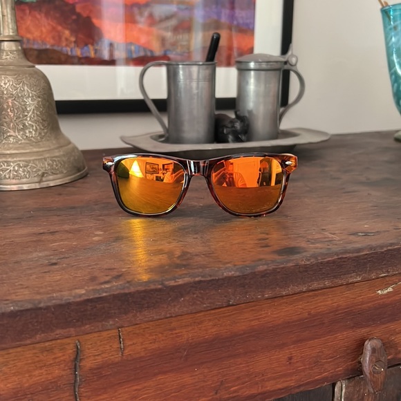 New Tortise PC Frame + Natural Bamboo + Orange Polarized Lens + Unisex - Picture 9 of 10